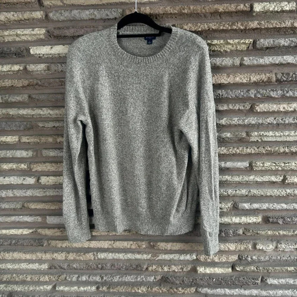 J Crew Men's Brown Heather Lambswool Blend Crewneck Sweater Size Large - Picture 5 of 6